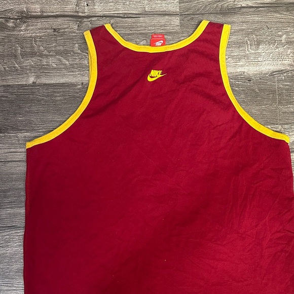 Nike Red Tank Top with Yellow Trim - Picture 5 of 8